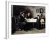 Rabbi's Visit-Isidor Kaufmann-Framed Art Print