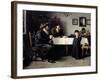 Rabbi's Visit-Isidor Kaufmann-Framed Art Print