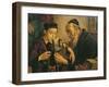 Rabbi Tying the Phylacteries to the Arm of a Boy-null-Framed Giclee Print