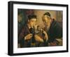 Rabbi Tying the Phylacteries to the Arm of a Boy-null-Framed Giclee Print