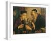 Rabbi Tying the Phylacteries to the Arm of a Boy-null-Framed Giclee Print