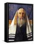 Rabbi with Prayer Shawl-Isidor Kaufmann-Framed Stretched Canvas