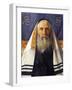 Rabbi with Prayer Shawl-Isidor Kaufmann-Framed Art Print