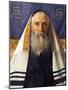 Rabbi with Prayer Shawl-Isidor Kaufmann-Mounted Art Print