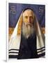 Rabbi with Prayer Shawl-Isidor Kaufmann-Framed Art Print