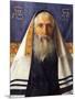 Rabbi with Prayer Shawl-Isidor Kaufmann-Mounted Art Print