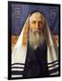 Rabbi with Prayer Shawl-Isidor Kaufmann-Framed Art Print