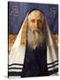 Rabbi with Prayer Shawl-Isidor Kaufmann-Stretched Canvas