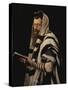 Rabbi with Tefillin-Jan Styka-Stretched Canvas