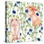 Rabbit Among Flowers-tanycya-Stretched Canvas