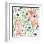 Rabbit Among Flowers-tanycya-Framed Art Print