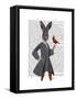 Rabbit and Bird-Fab Funky-Framed Stretched Canvas