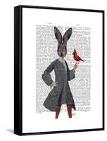 Rabbit and Bird-Fab Funky-Framed Stretched Canvas