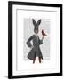 Rabbit and Bird-Fab Funky-Framed Art Print