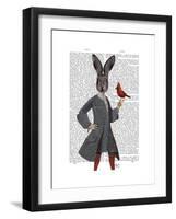 Rabbit and Bird-Fab Funky-Framed Art Print