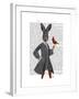 Rabbit and Bird-Fab Funky-Framed Art Print