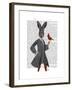 Rabbit and Bird-Fab Funky-Framed Art Print