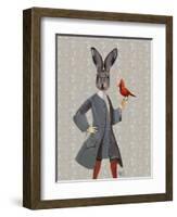 Rabbit and Bird-Fab Funky-Framed Art Print