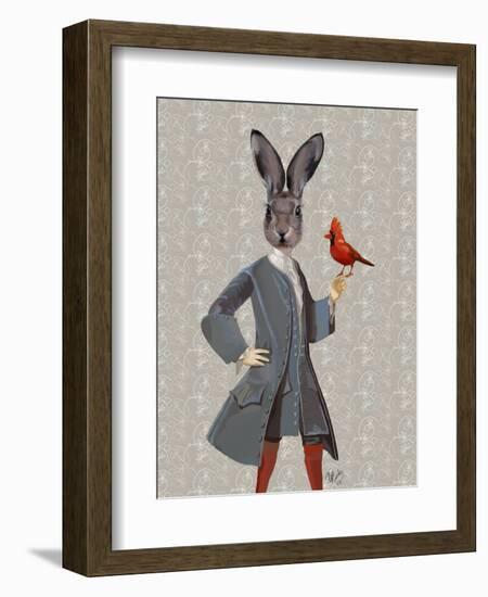 Rabbit and Bird-Fab Funky-Framed Art Print