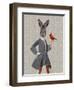 Rabbit and Bird-Fab Funky-Framed Art Print