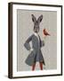 Rabbit and Bird-Fab Funky-Framed Art Print