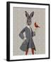 Rabbit and Bird-Fab Funky-Framed Art Print