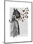 Rabbit and Butterfly Parasol-Fab Funky-Mounted Art Print