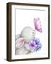 Rabbit and Butterfly-MAKIKO-Framed Giclee Print
