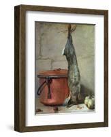 Rabbit and Copper Pot C.1739-40-Jean-Baptiste Simeon Chardin-Framed Giclee Print