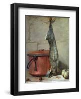 Rabbit and Copper Pot C.1739-40-Jean-Baptiste Simeon Chardin-Framed Giclee Print