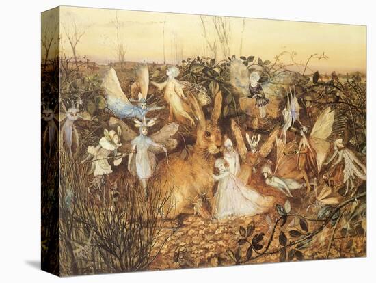 Rabbit and Fairies, 1880-John Anster Fitzgerald-Stretched Canvas