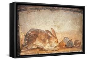 Rabbit and Figs, from the House of Stags, Herculaneum-null-Framed Stretched Canvas