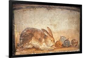 Rabbit and Figs, from the House of Stags, Herculaneum-null-Framed Premium Giclee Print