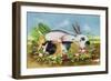 Rabbit and Guinea Pig, 1998-E.B. Watts-Framed Giclee Print