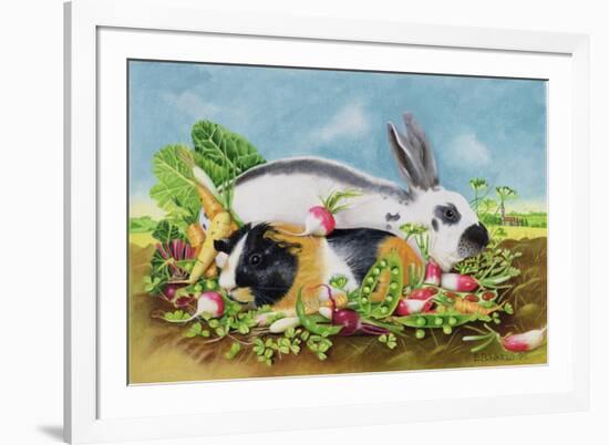 Rabbit and Guinea Pig, 1998-E.B. Watts-Framed Giclee Print