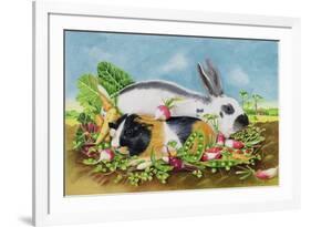 Rabbit and Guinea Pig, 1998-E.B. Watts-Framed Giclee Print