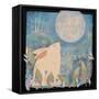 Rabbit and Moon-Sue Davis-Framed Stretched Canvas