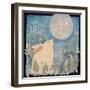 Rabbit and Moon-Sue Davis-Framed Giclee Print