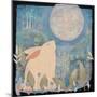 Rabbit and Moon-Sue Davis-Mounted Giclee Print