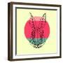 Rabbit and Sunset-Lisa Kroll-Framed Art Print