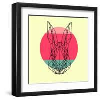 Rabbit and Sunset-Lisa Kroll-Framed Art Print