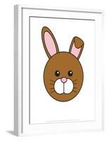 Rabbit - Animaru Cartoon Animal Print-Animaru-Framed Giclee Print