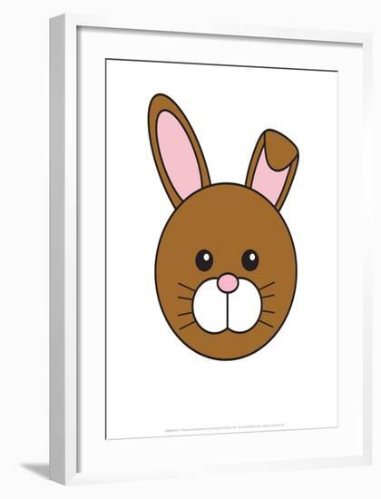 Rabbit - Animaru Cartoon Animal Print-Animaru-Framed Giclee Print