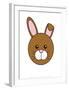 Rabbit - Animaru Cartoon Animal Print-Animaru-Framed Giclee Print