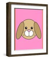 Rabbit - Animaru Cartoon Animal Print-Animaru-Framed Art Print