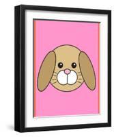 Rabbit - Animaru Cartoon Animal Print-Animaru-Framed Art Print