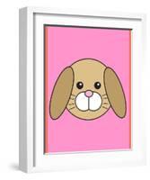 Rabbit - Animaru Cartoon Animal Print-Animaru-Framed Art Print