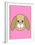 Rabbit - Animaru Cartoon Animal Print-Animaru-Framed Giclee Print