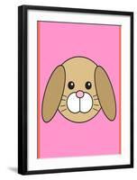 Rabbit - Animaru Cartoon Animal Print-Animaru-Framed Giclee Print