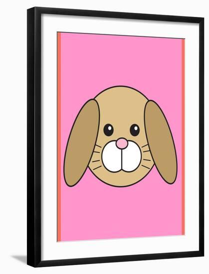 Rabbit - Animaru Cartoon Animal Print-Animaru-Framed Giclee Print